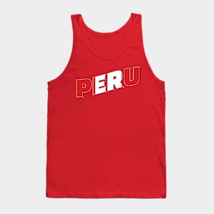 Peru Vintage style retro souvenir Tank Top